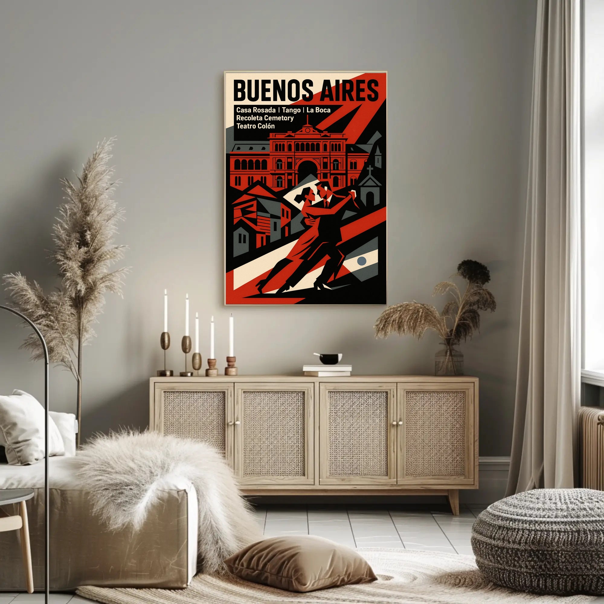 Buenos Aires Highlights Wall Art Print PosterGoat
