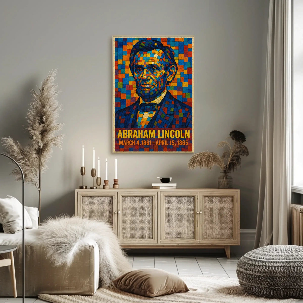 Abraham Lincoln A Mosaic Tribute Poster