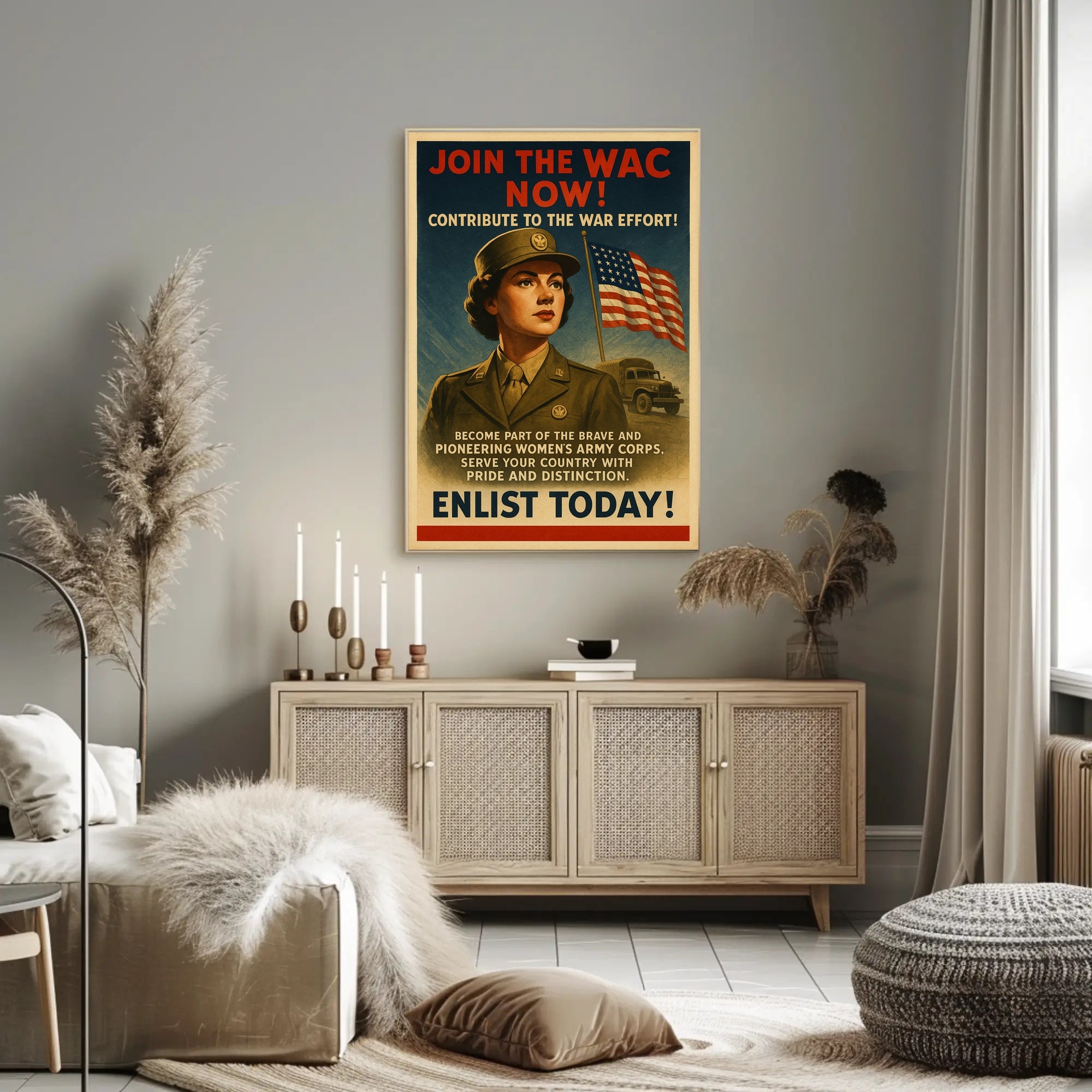 Enlist in the Women's Army Corps Poster