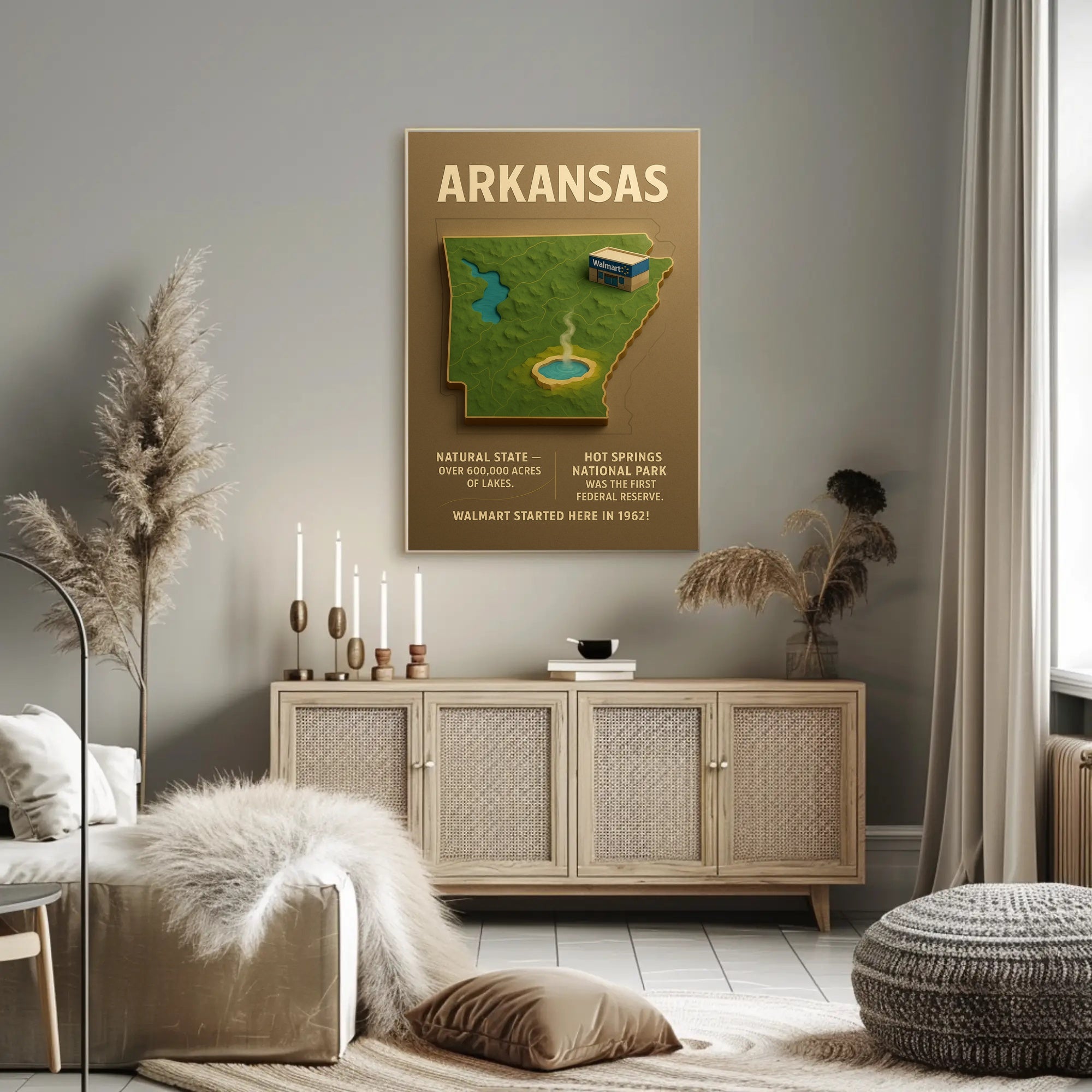 Arkansas The Natural State Poster