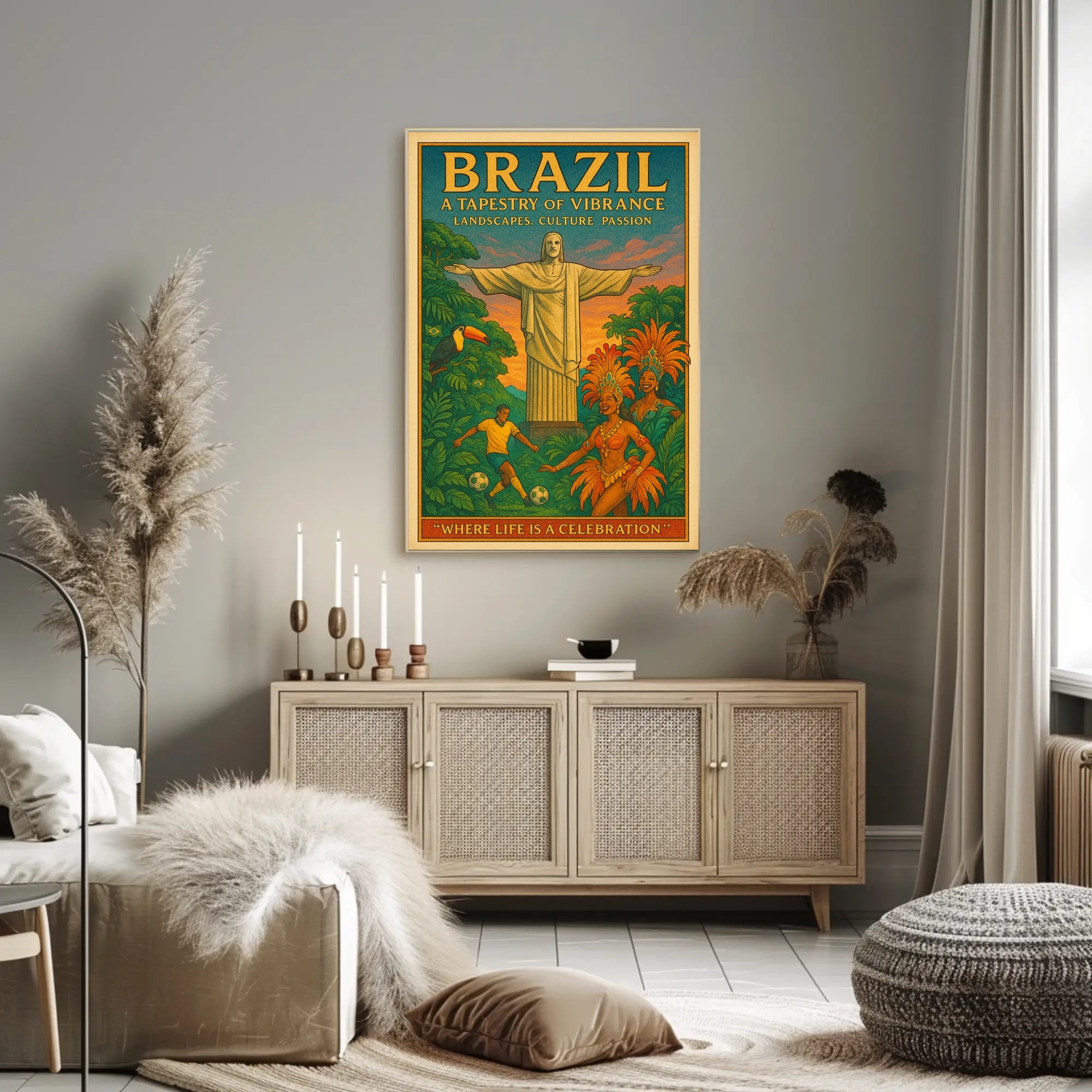 Brazil A Tapestry of Vibrance Poster