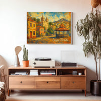 Cape Verde Scenic Illustration Poster