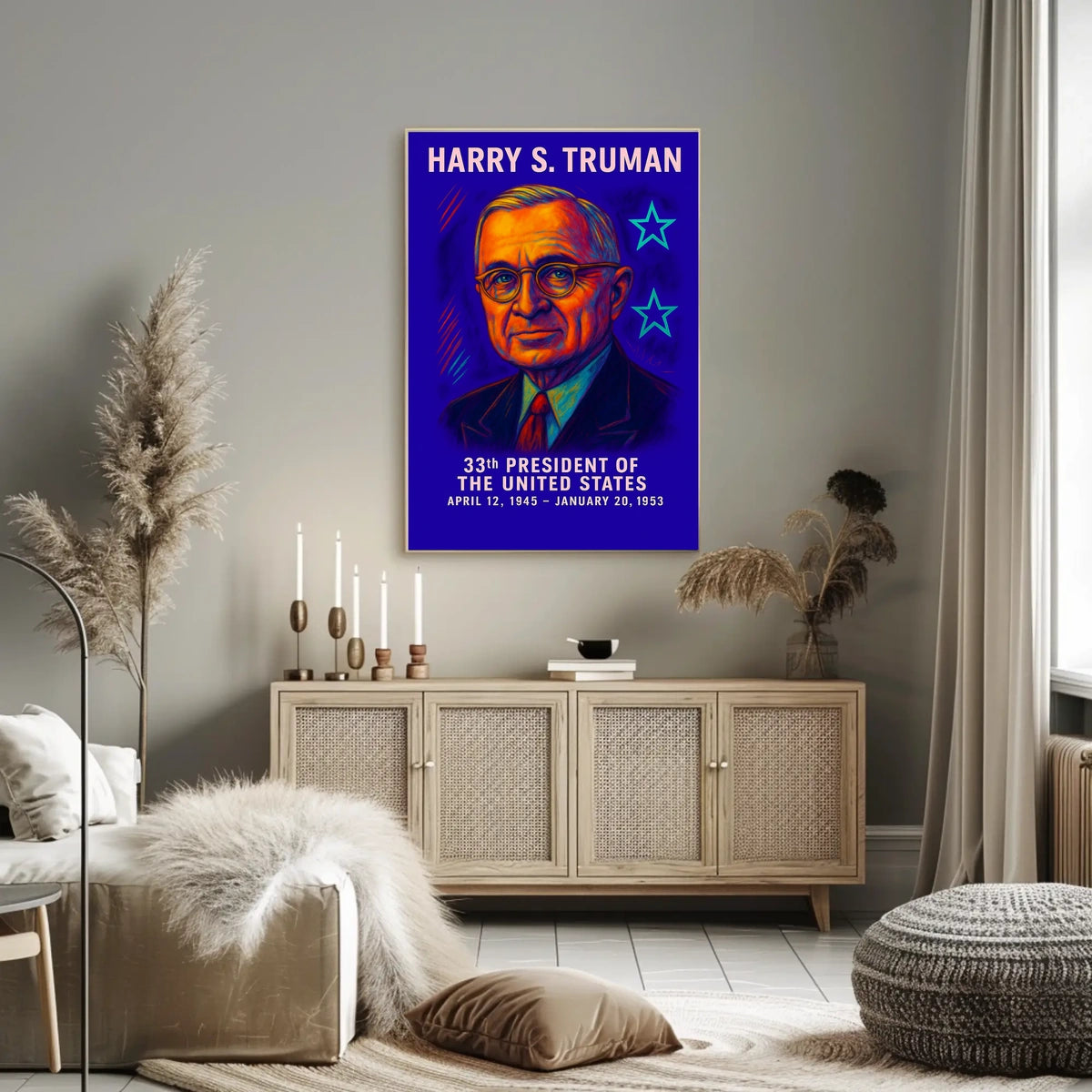 Harry S. Truman 33rd President Poster