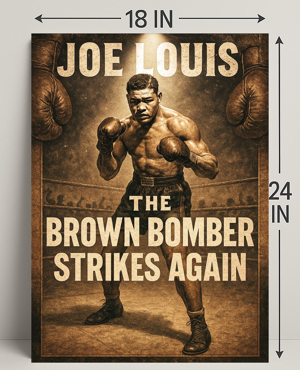 Joe Louis The Brown Bomber Poster PosterGoat