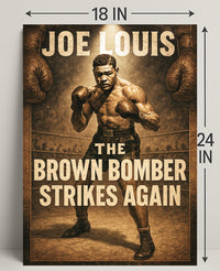 Joe Louis The Brown Bomber Poster PosterGoat