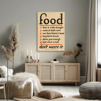 Food Conservation Tips Poster PosterGoat