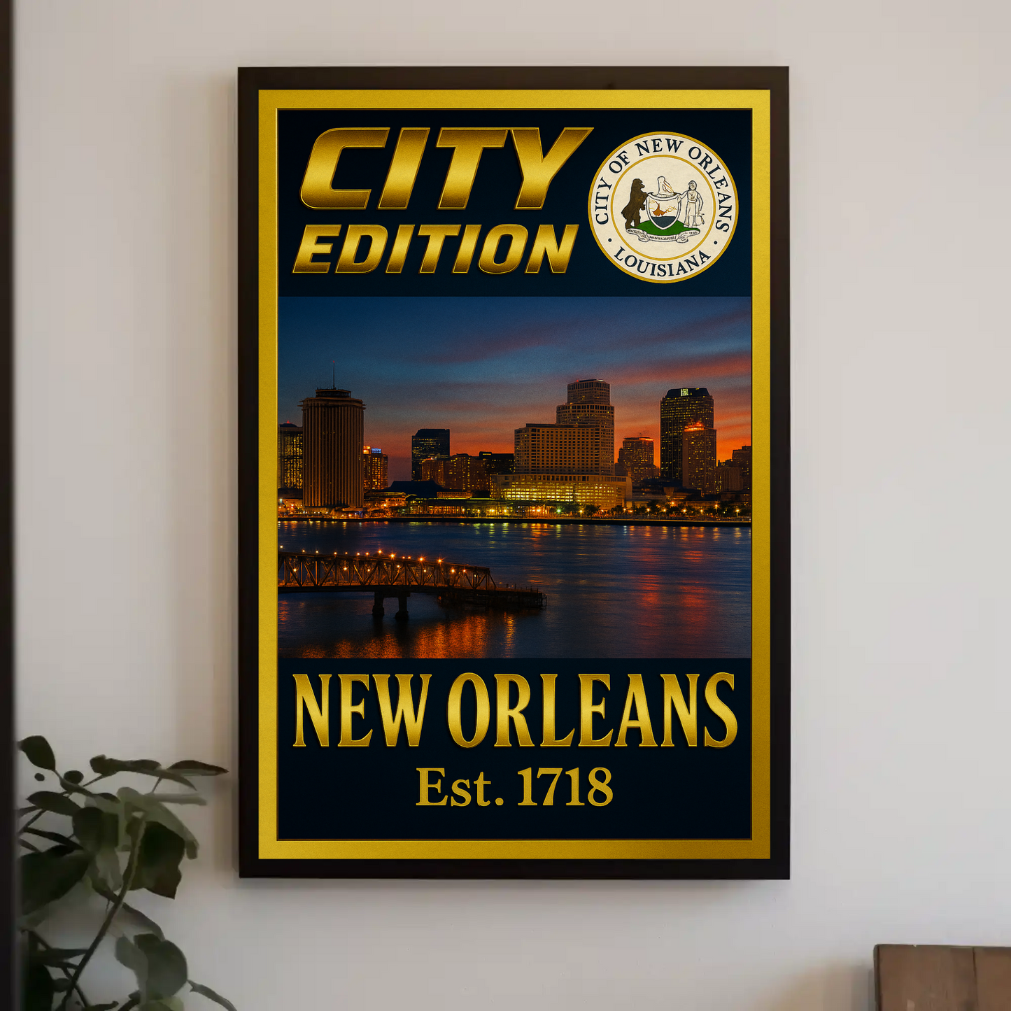 New Orleans City Edition Travel Poster