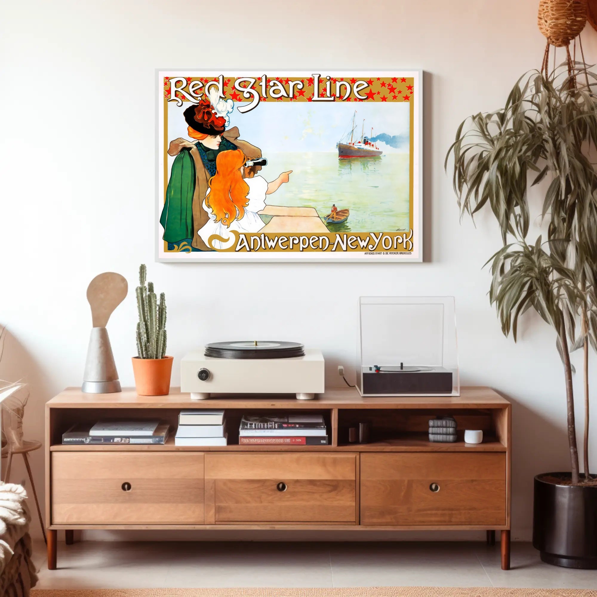 Red Star Line Adventure Poster PosterGoat