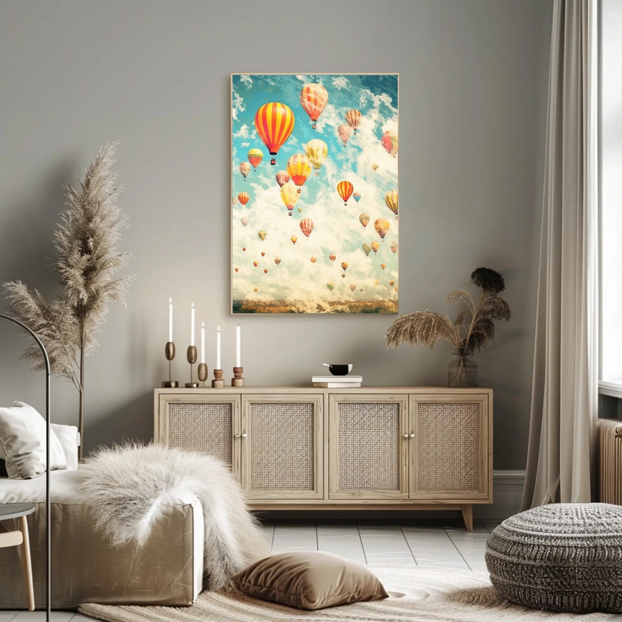 Vibrant Balloon Festival Poster