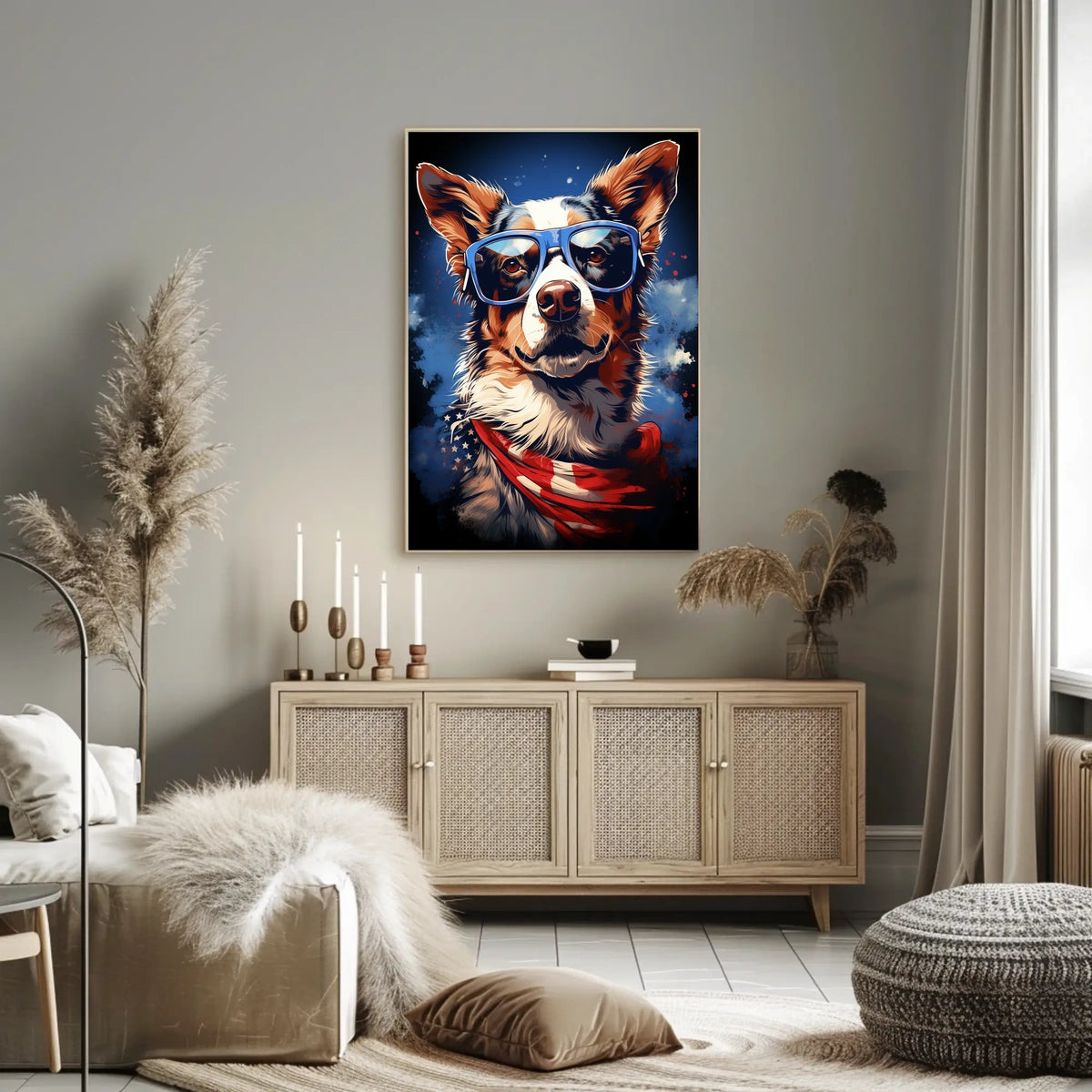 Patriotic Pup Poster
