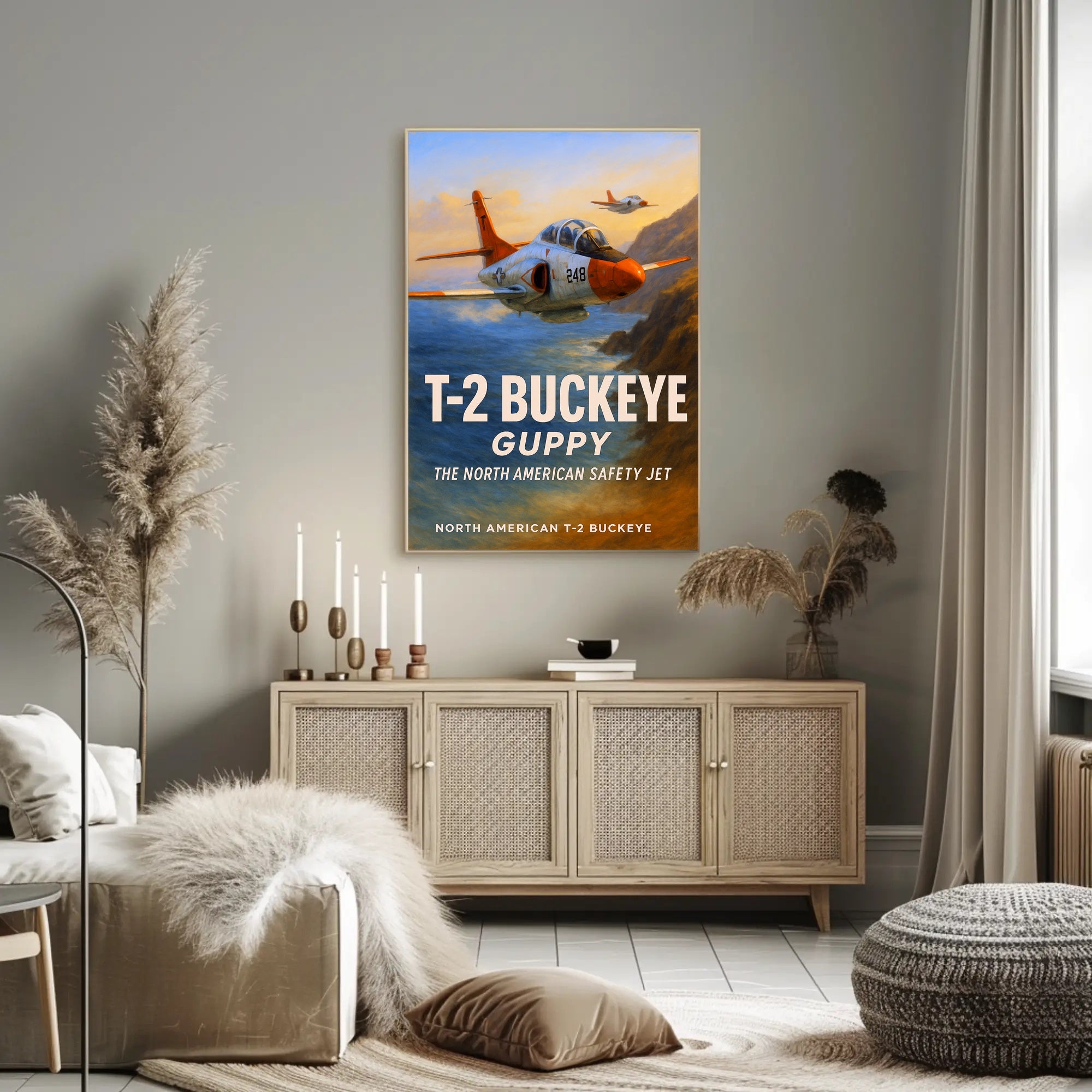 T-2 Buckeye The North American Safety Jet Poster PosterGoat