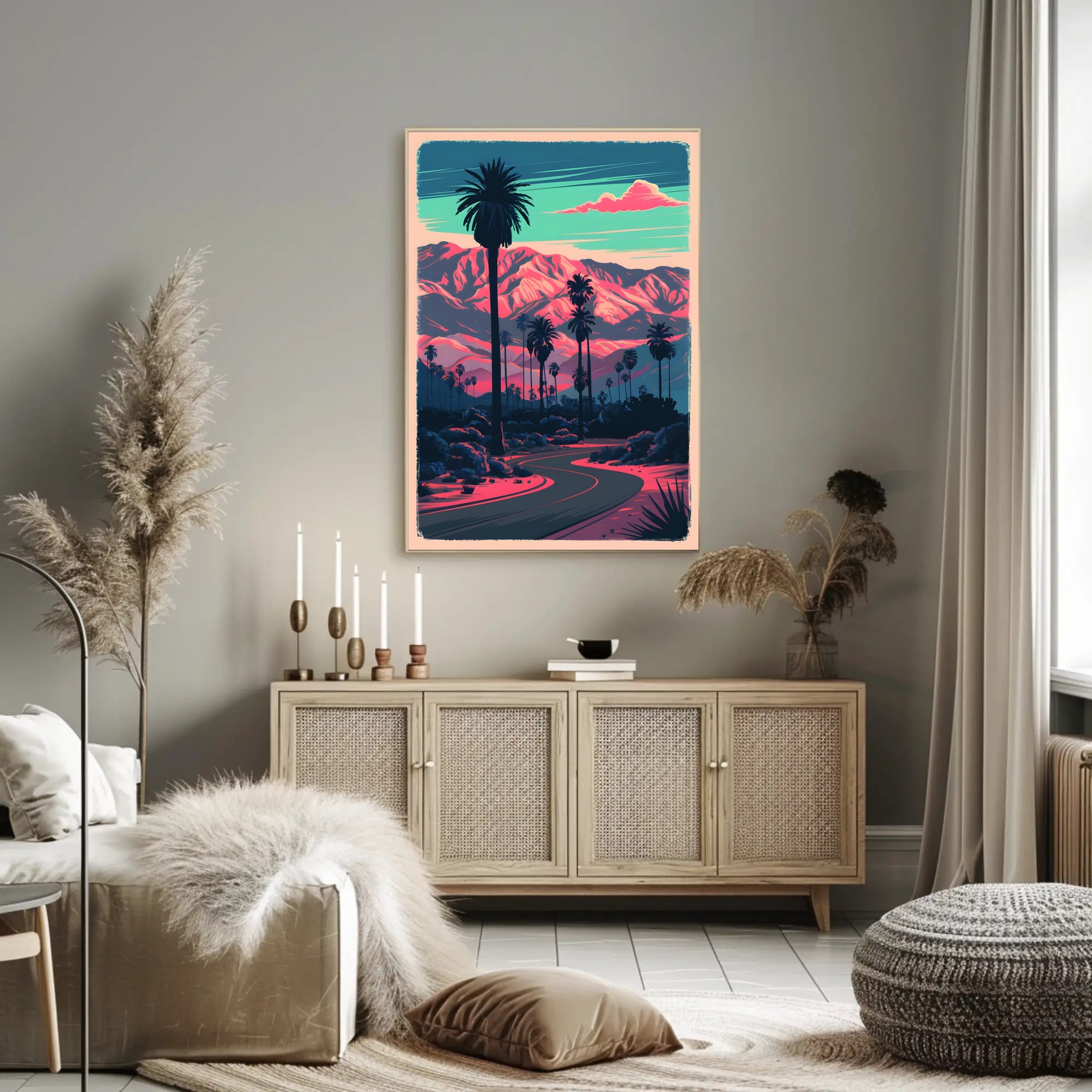 Desert Sunset Serenity Poster