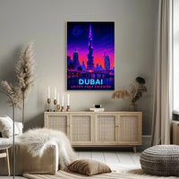 Dubai Skyline United Arab Emirates Poster PosterGoat