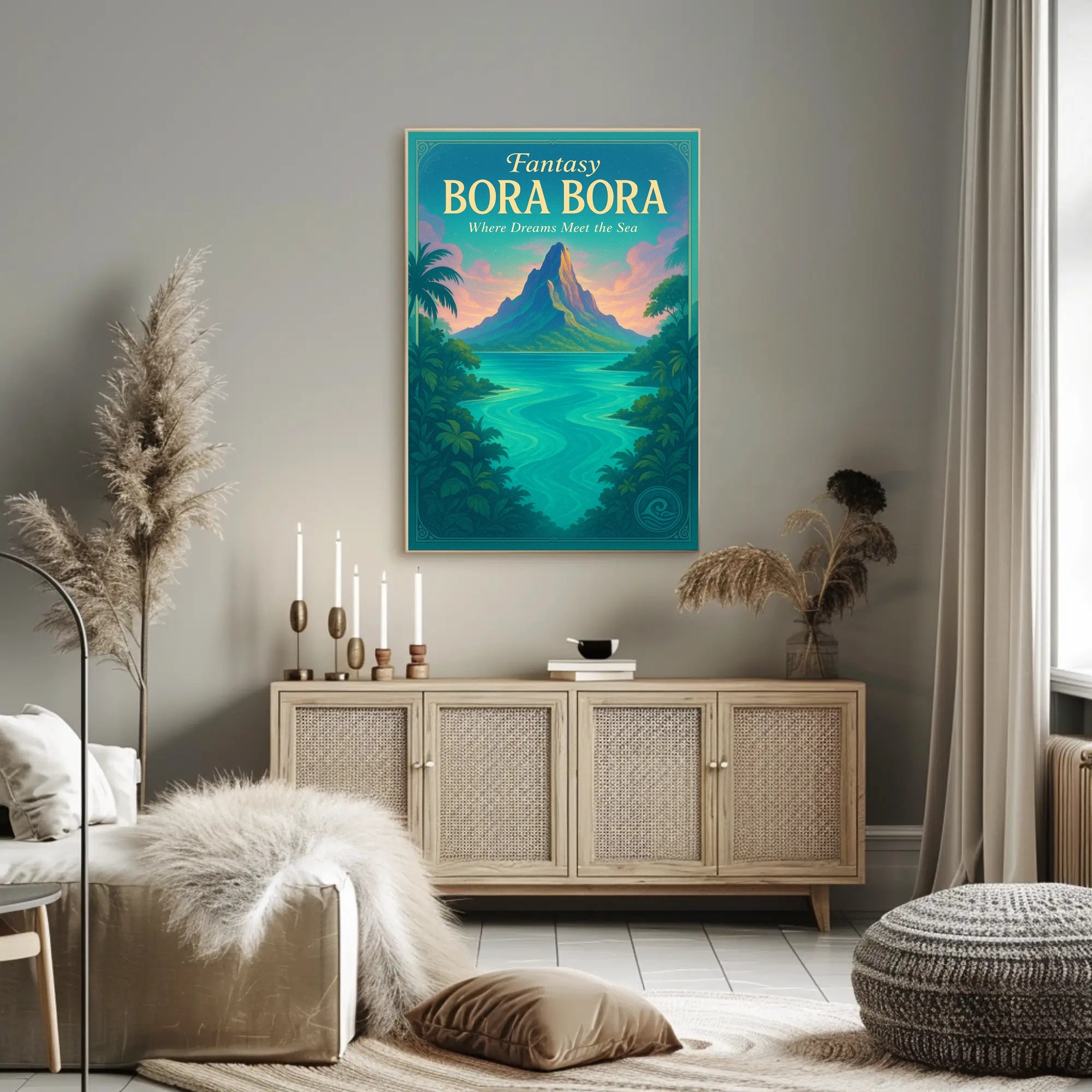 Bora Bora Dreamscape Travel Poster PosterGoat