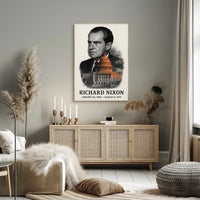 Richard Nixon 37th President of the United States Reflections Poster