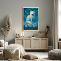 Arctic Fox Guardian of the Frozen Realms Poster