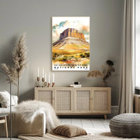 Guadalupe Mountains Watercolor Wall Art Poster