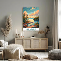 Isle Royale Tranquil Scene National Park Poster