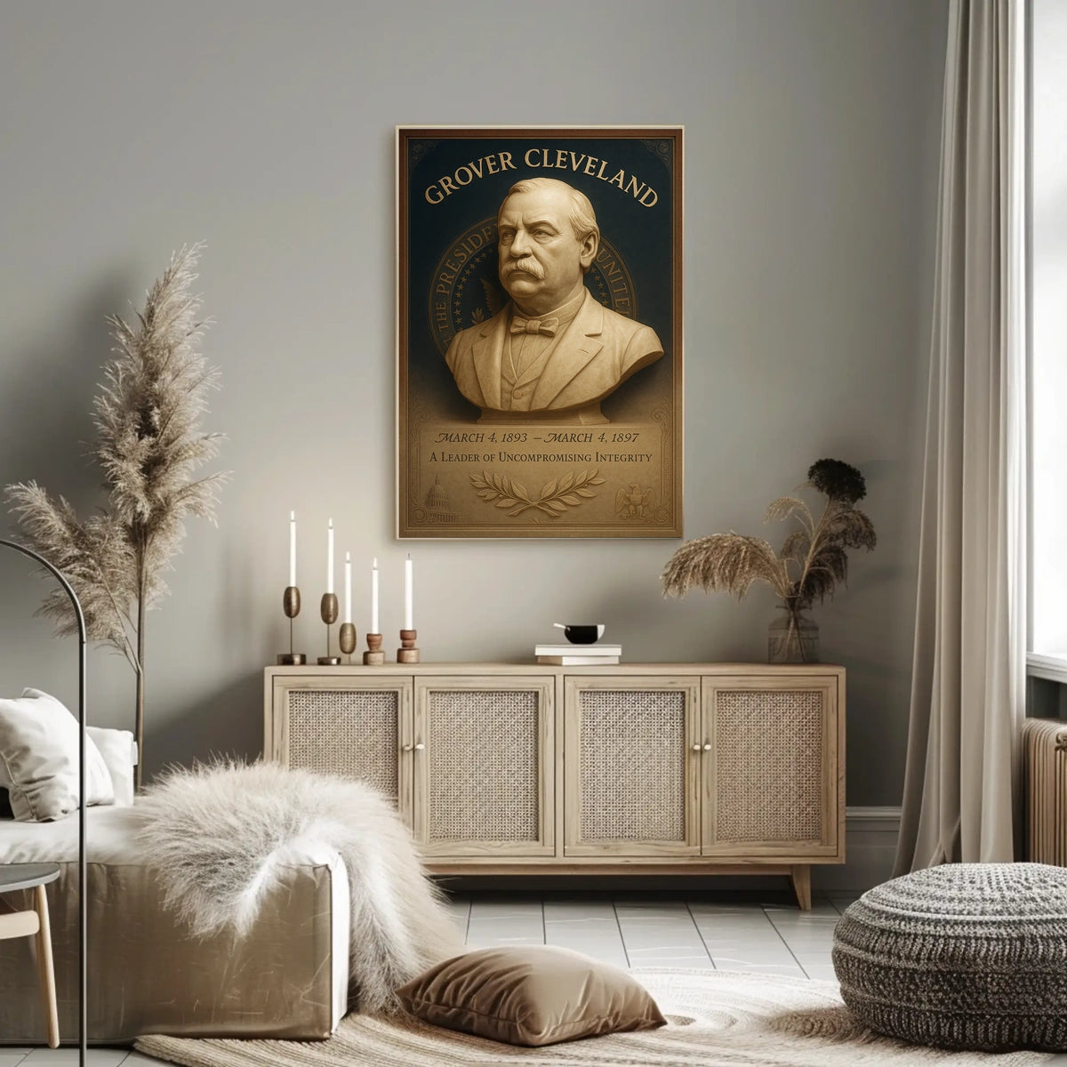 Grover Cleveland A Leader of Uncompromising Integrity Poster