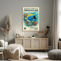 Discover the Charm of the Powder Blue Tang Poster