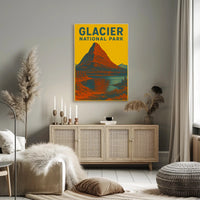 Glacier National Park Art Print Poster Decor PosterGoat