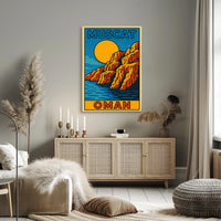 Muscat, Oman Scenic Travel Poster
