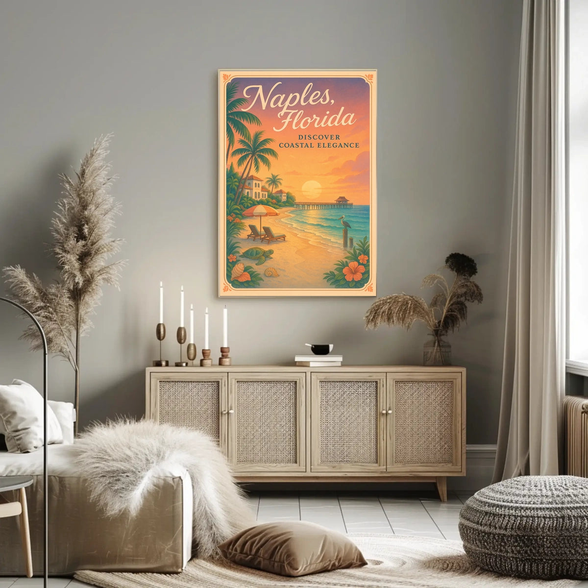 Naples, Florida Discover Coastal Elegance Poster