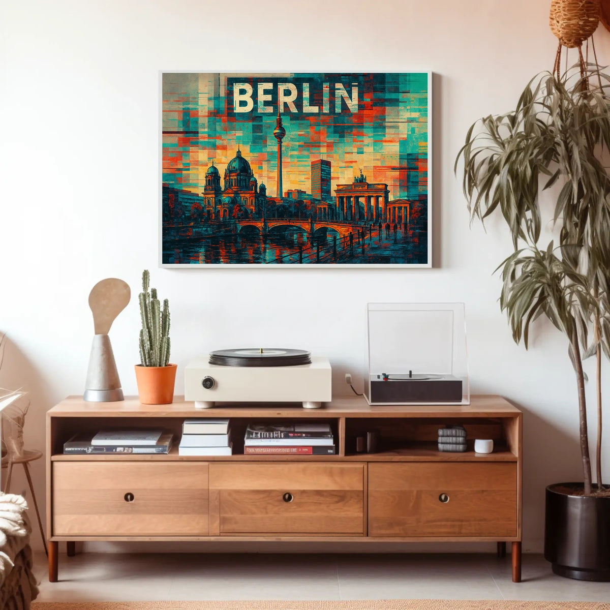 Berlin Skyline Art Poster