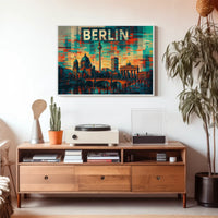 Berlin Skyline Art Poster