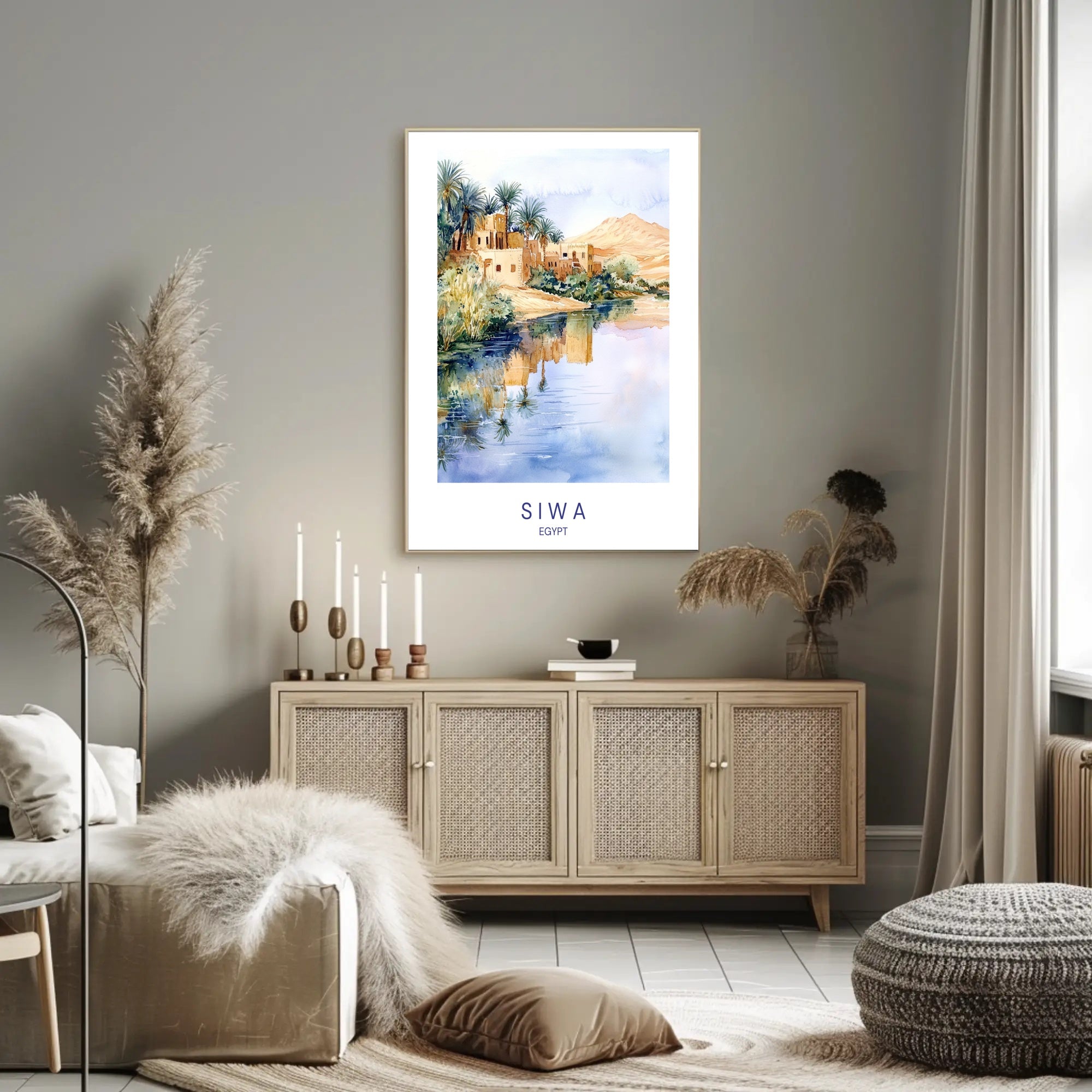 Tranquil Oasis of Siwa Poster PosterGoat