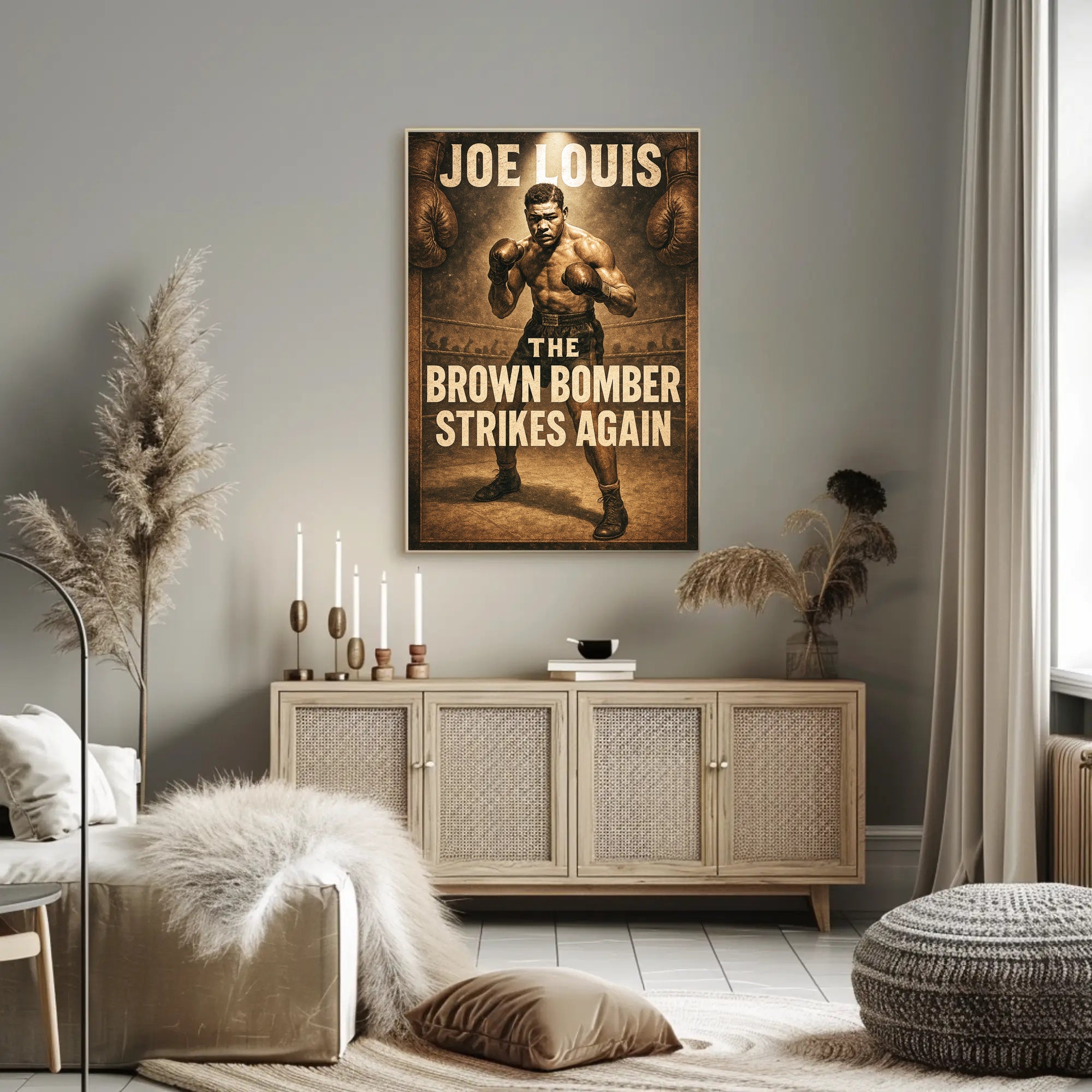 Joe Louis The Brown Bomber Poster PosterGoat