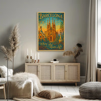 Barcelona Where Art Meets Life Poster