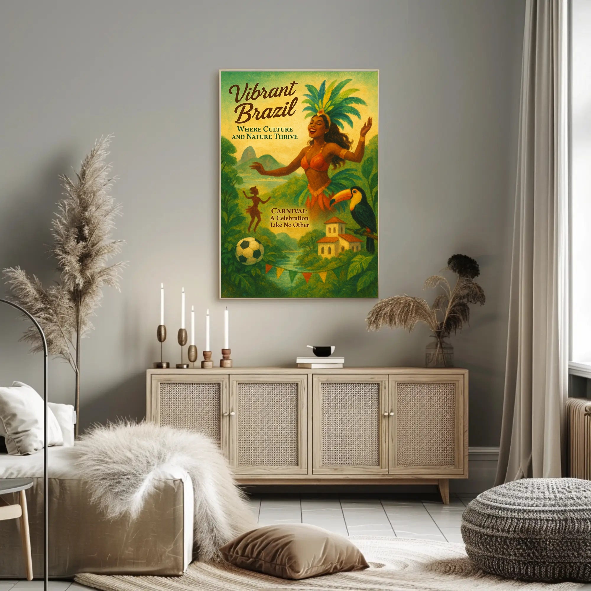 Vibrant Brazil Poster