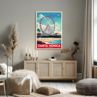 Santa Monica Ferris Wheel Poster