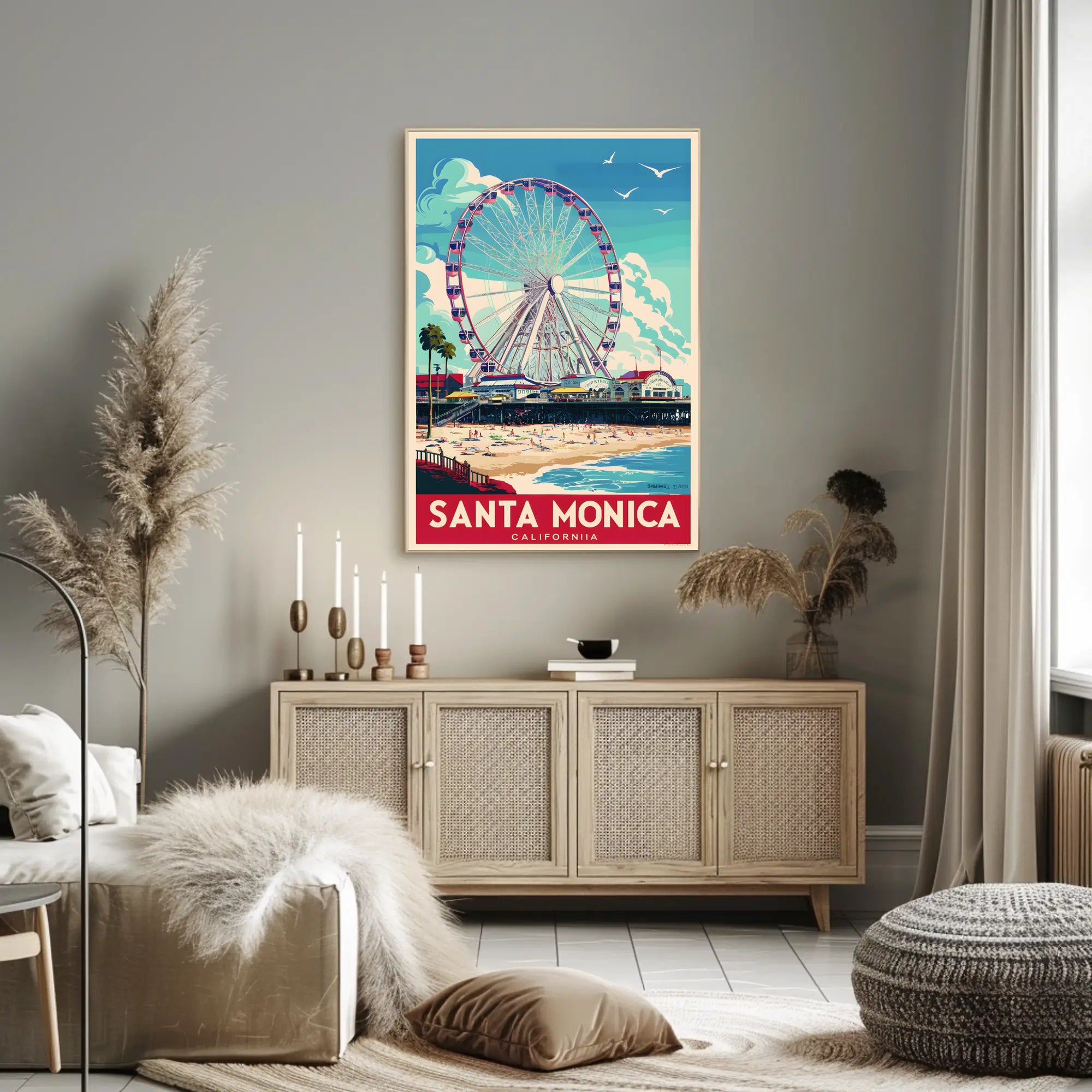 Santa Monica Ferris Wheel Poster