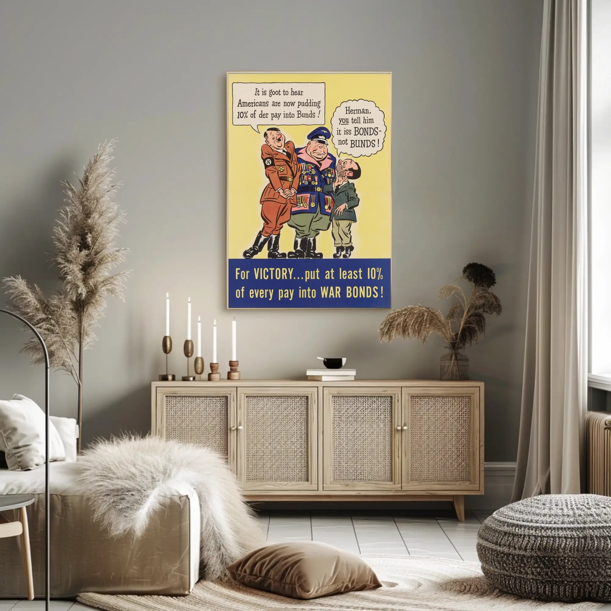 Invest in War Bonds for Victory Poster PosterGoat