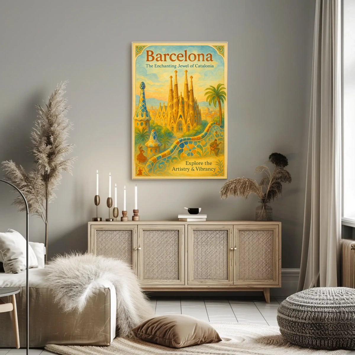 Barcelona The Enchanting Jewel of Catalonia Poster