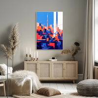 Toronto Abstract Cityscape Modern Art Poster