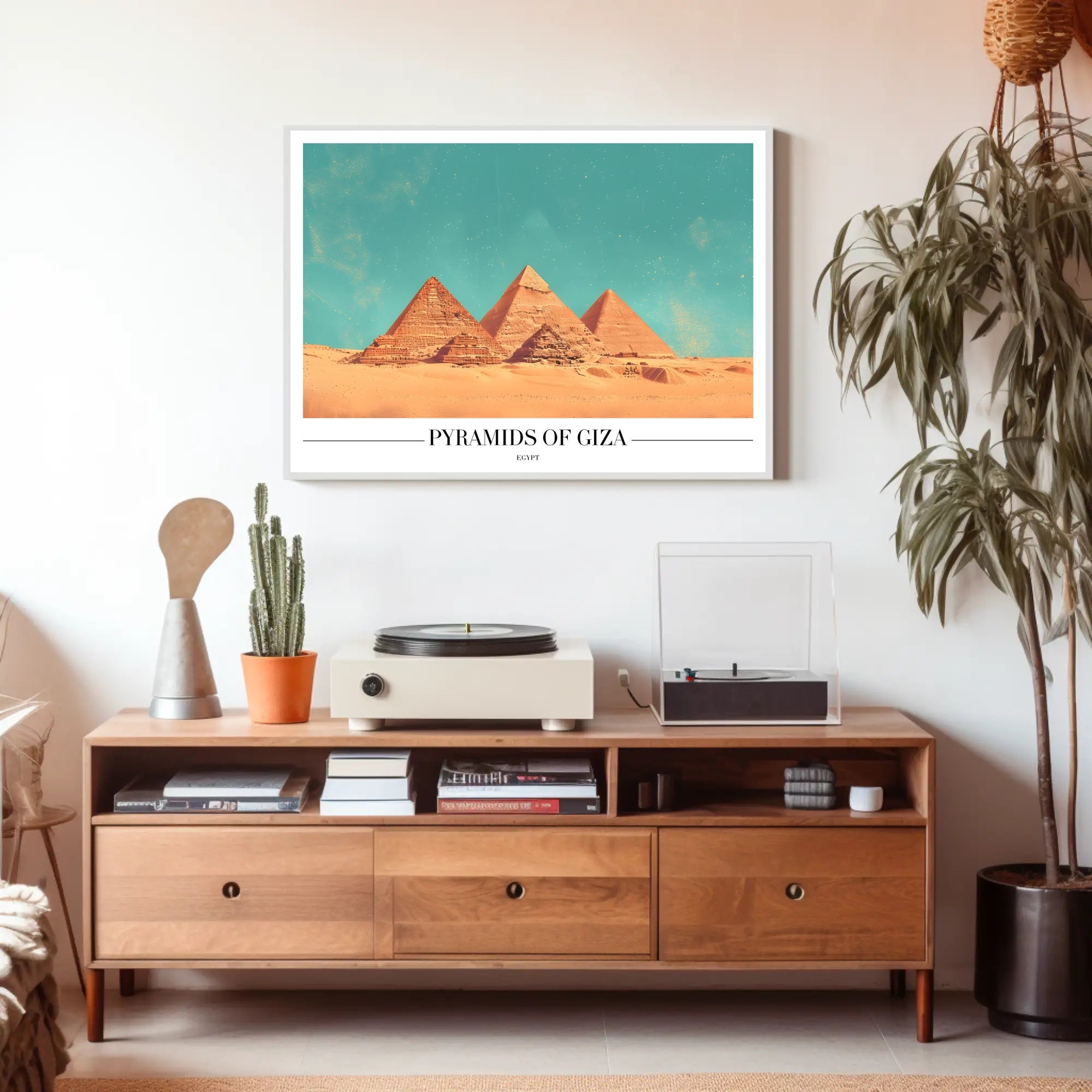 Giza Pyramids Adventure Travel Poster