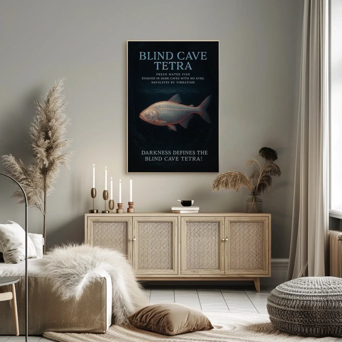 Blind Cave Tetra Poster