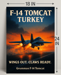 F-14 Tomcat Soaring High Poster PosterGoat