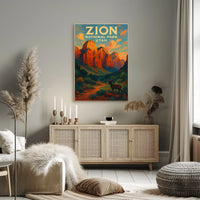 Zion National Park, Utah Sunset Poster