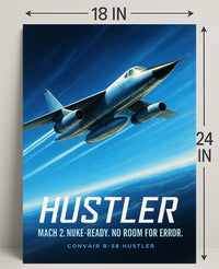 Convair B-58 Hustler Mach 2 Nuke-Ready Poster PosterGoat