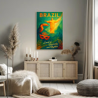Brazil Land Of Diversity And Rhythm Poster