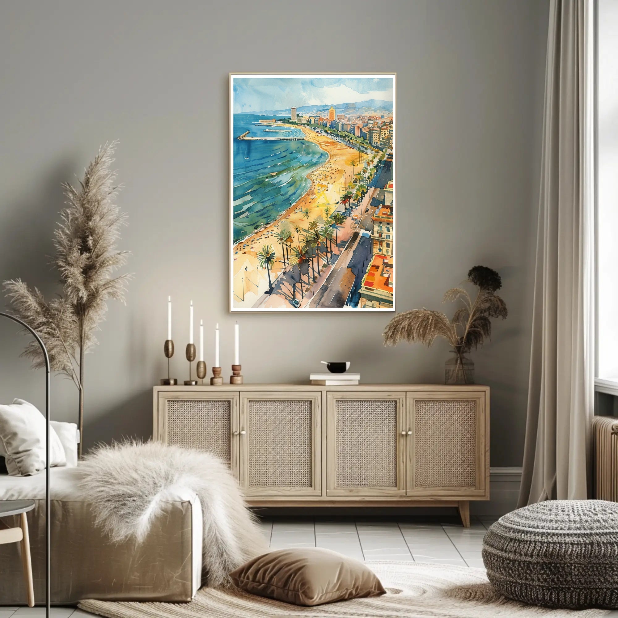 Coastal Cityscape Poster PosterGoat