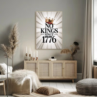 No Kings Since 1776 Patriotic Poster