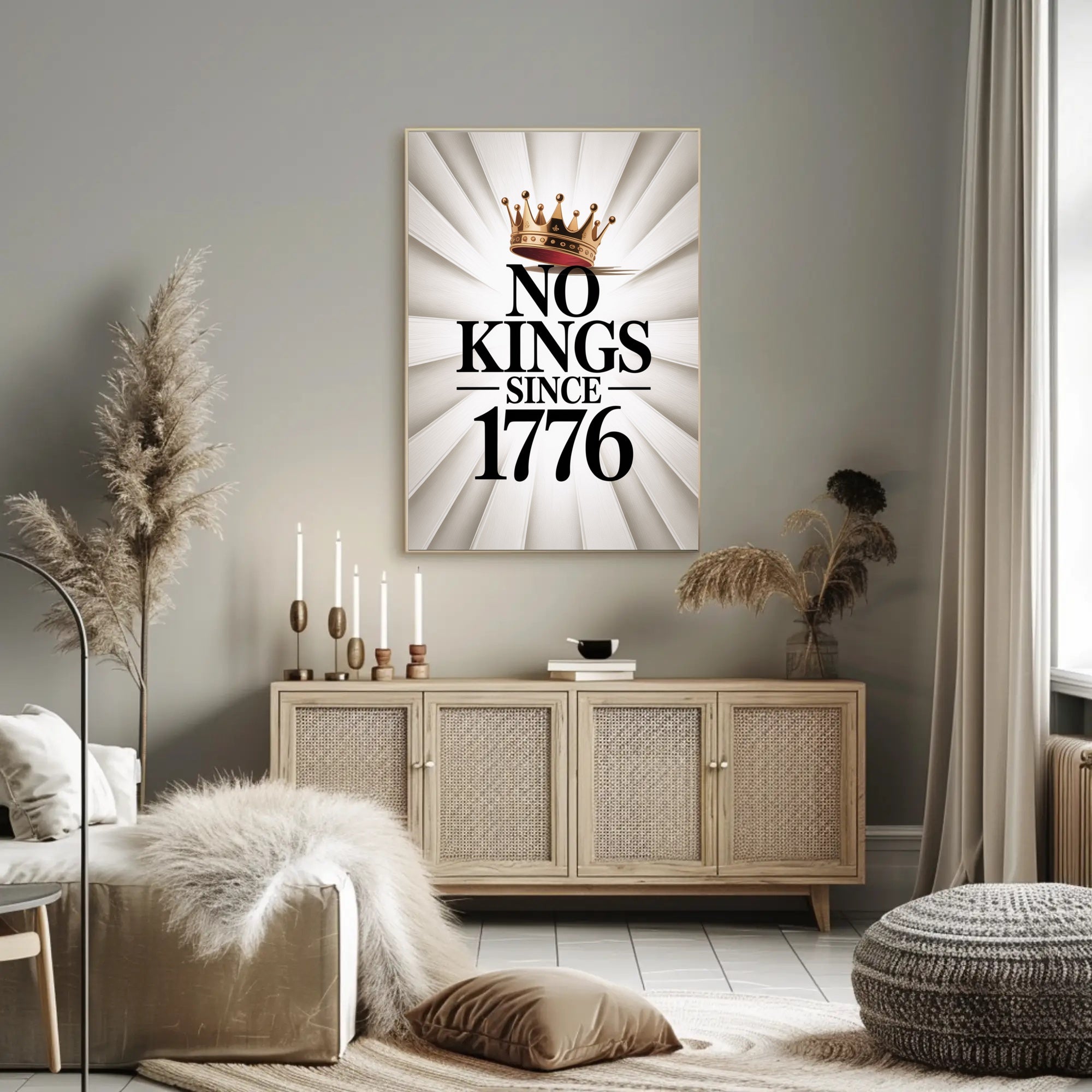 No Kings Since 1776 Patriotic Poster