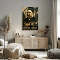 Chester A. Arthur 21st President of the United States Double Exposure Poster