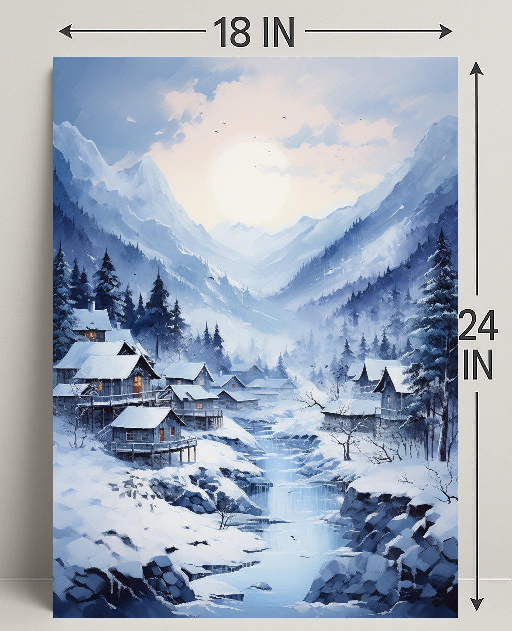 Winter Wonderland Village Poster