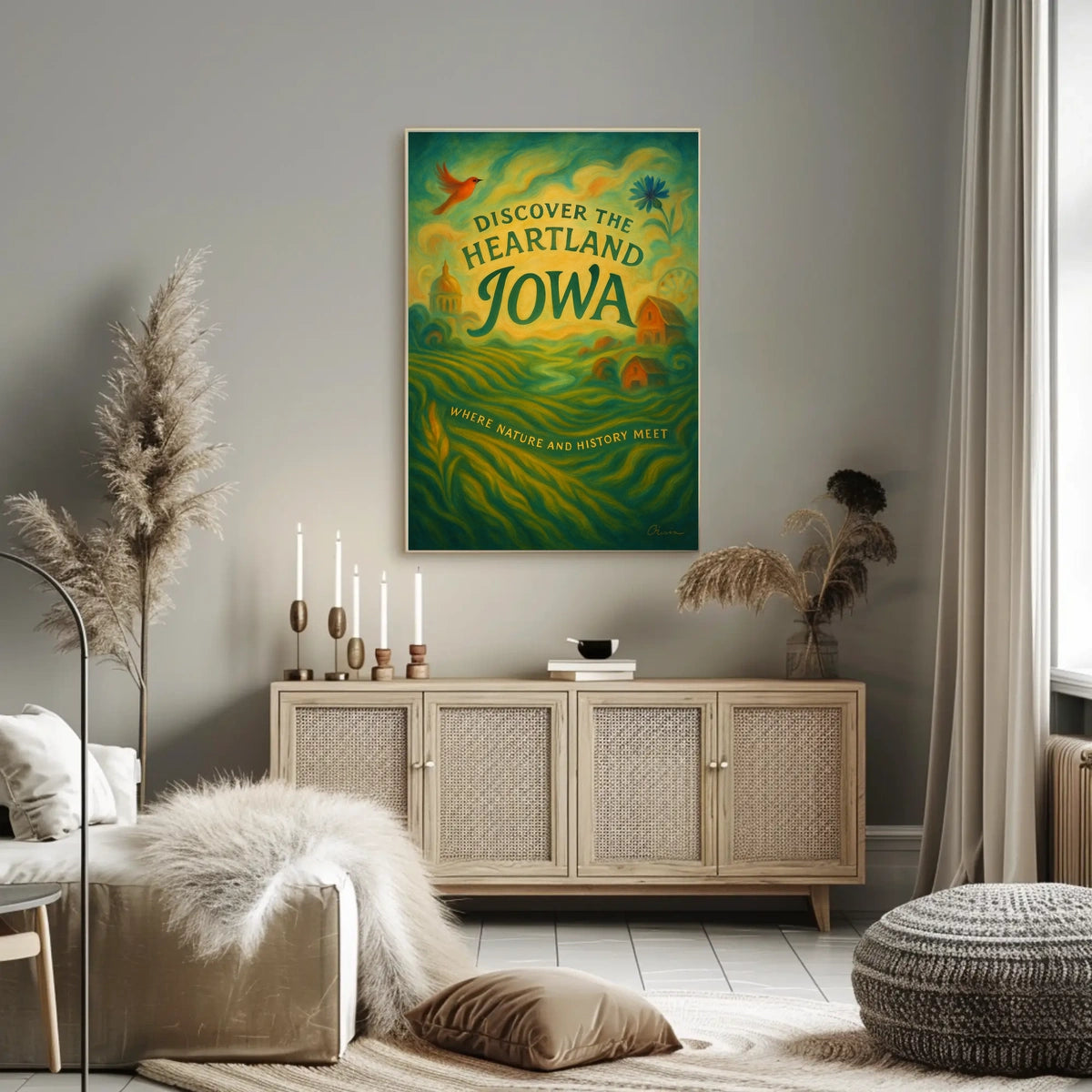 Discover the Heartland Iowa Poster
